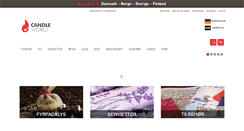 Desktop Screenshot of candleworld.dk