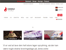 Tablet Screenshot of candleworld.dk